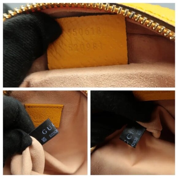 100% Authentic GUCCI Dionysus Yellow&Brown Canvas Shoulder Bag - Picture 10 of 12